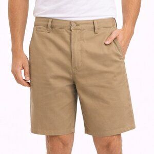 Quiksilver Mens Khaki Chino Shorts Size 32 Straight Fit Casual Skate Surf